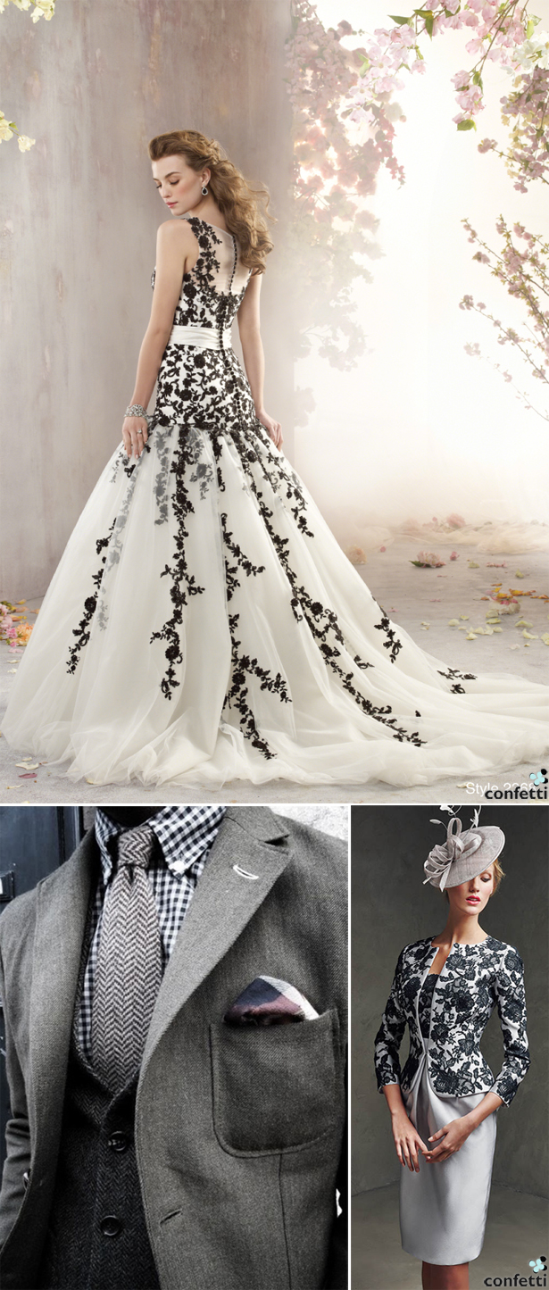 Black and White Wedding Fashion | Confetti.co.uk