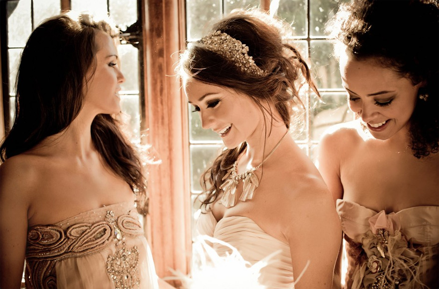 Vintage Bridesmaids by Catherine Bradley Photography | Confetti.co.uk