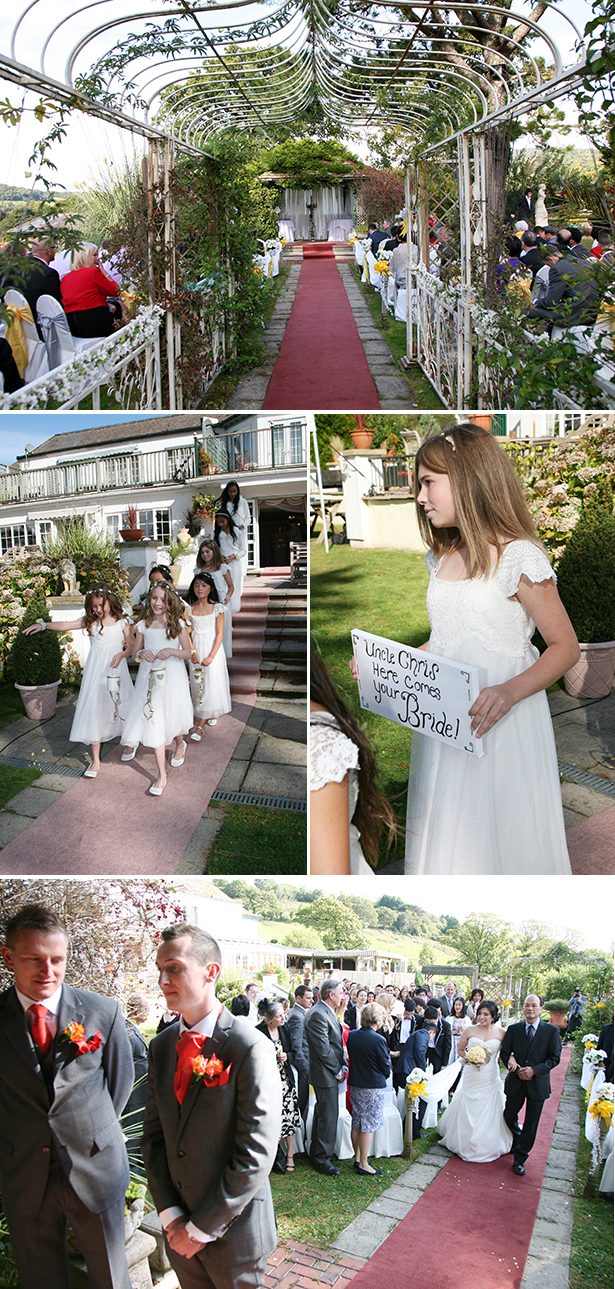 Out door wedding ceremony | Sophie & Chris's real wedding | Confetti.co.uk