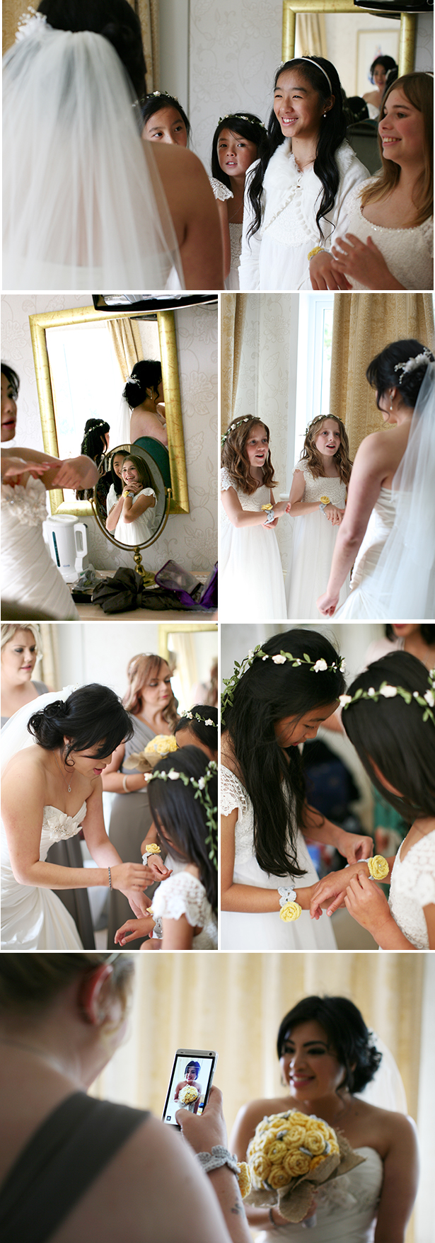 Flower girls seeing the bride for the first time | First look moments you have to capture | Sophie & Chris's real wedding | Confetti.co.uk