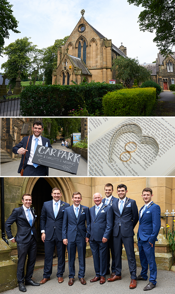 Church wedding ceremony | Book ring cushion alternative  | Charlotte and Alan's Country Themed Wedding | More real wedding inspiration at Confeti.co.uk