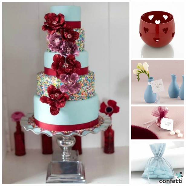 Red and blue theme | Confetti.co.uk