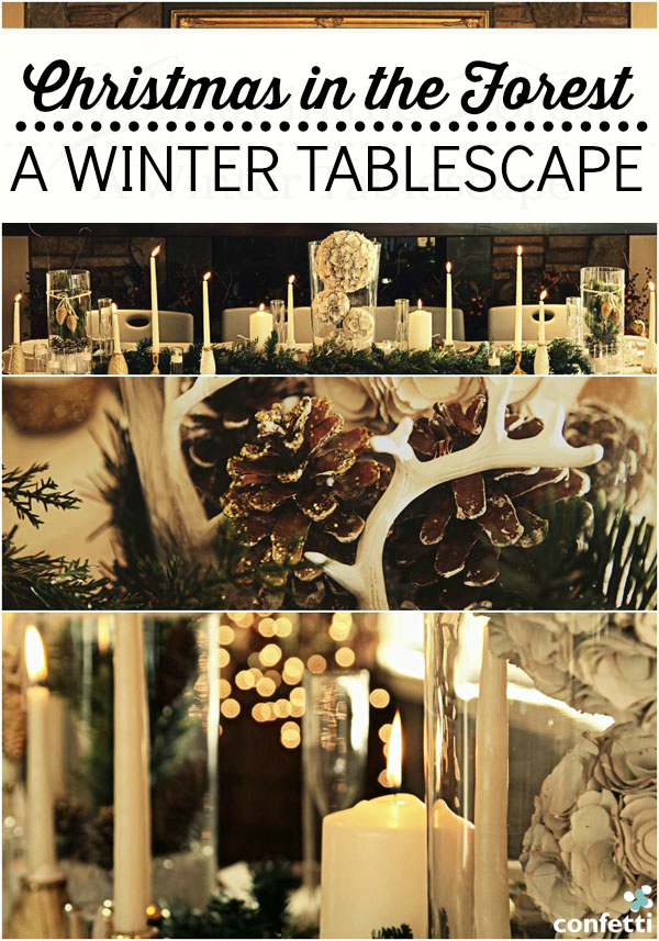 Take a peek at our winter tablescape, suitable for any Christmas themed wedding! Confetti.co.uk