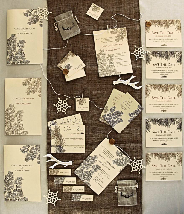 Confetti.co.uk's Evergreen Wedding Stationery Collection