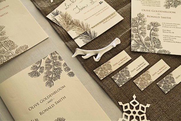 Forest Details and Motifs for a Winter Wedding | Confetti.co.uk