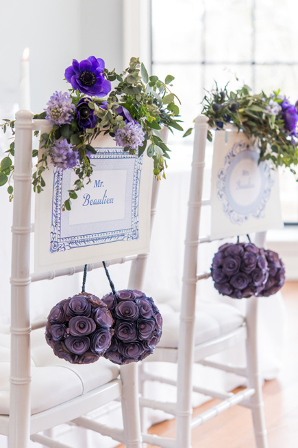 Wildflower Wedding Chair Back Decor | Confetti.co.uk