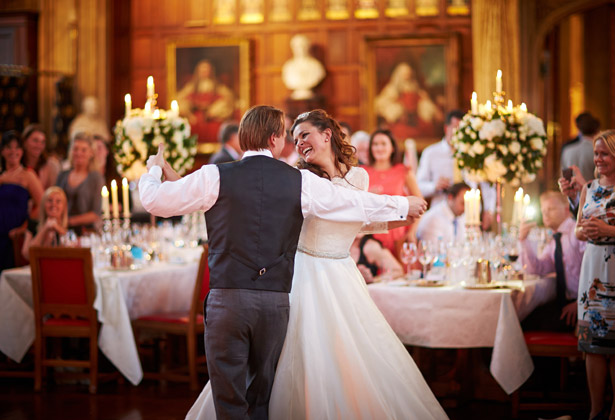 First dance at Laura and Kriss real wedding by Douglas Fry | Confetti.co.uk