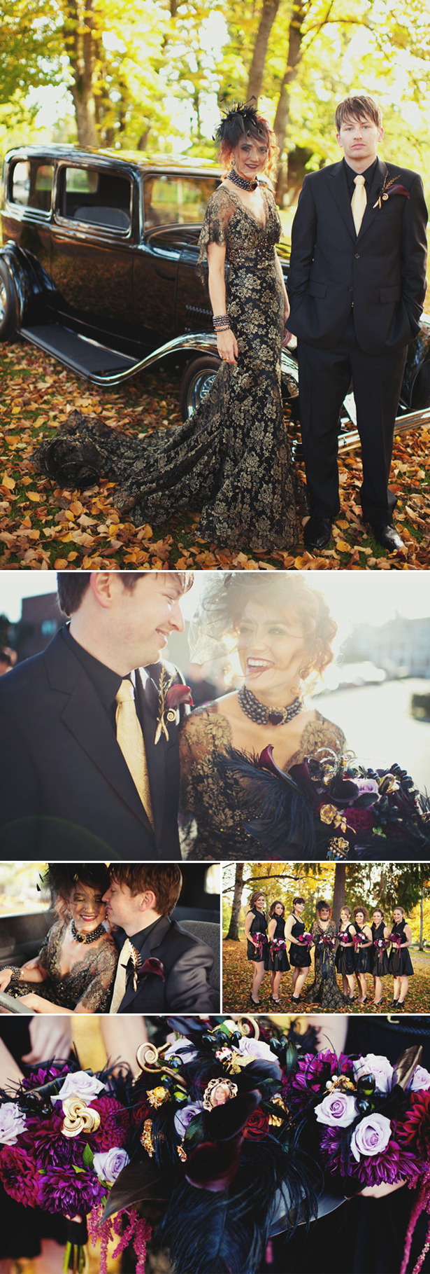 Dark Autumn Halloween Wedding | Confetti.co.uk