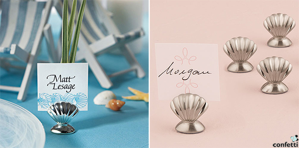 Beach Wedding Place Card Holders | Confetti.co.uk