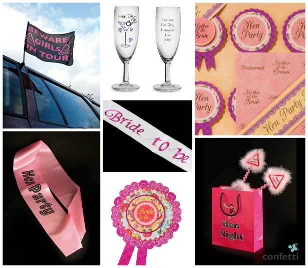 Hen night accessories by Confetti | Confetti.co.uk