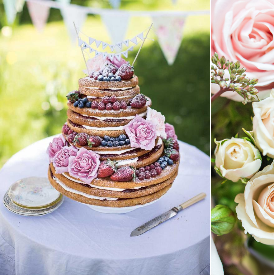 Naked Victoria Sponge Wedding Cake - Beautiful Naked Wedding Cakes | Confetti.co.uk