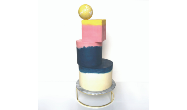 colourful modern wadding cake 