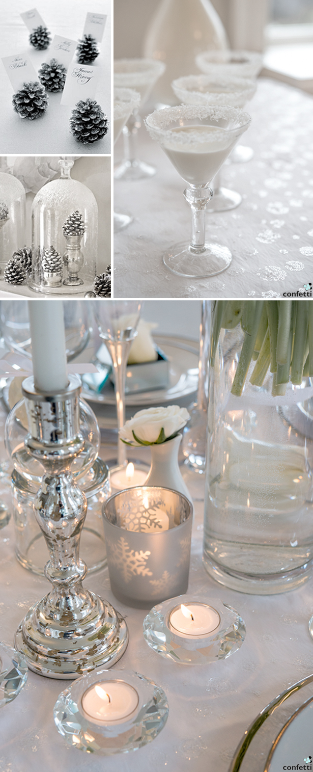 White and Silver Winter Wedding | Confetti.co.uk