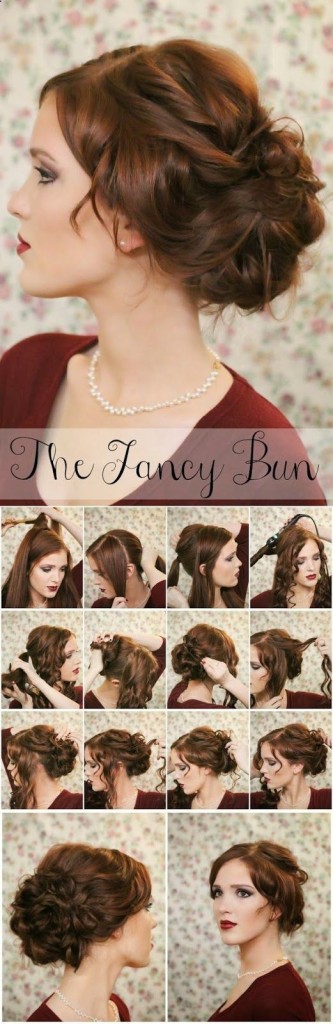 The Fancy Bun Easy Wedding Hairstyle | Confetti.co.uk