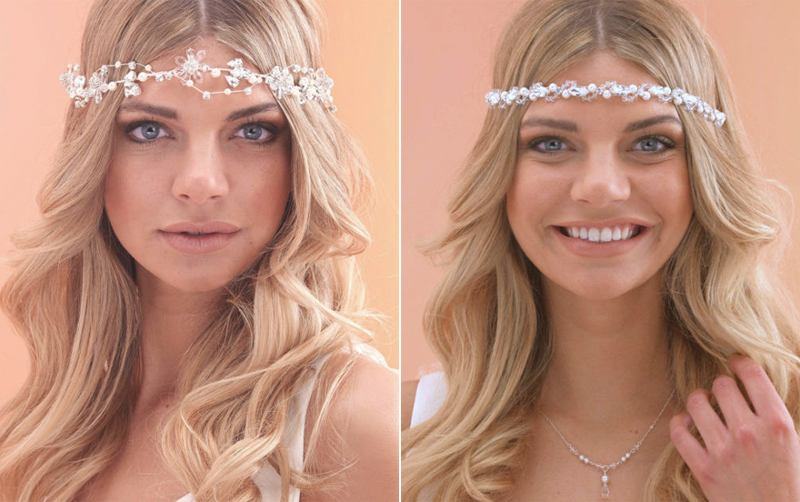 Arianna Headpiece - Circlets Halos and Browbands - AR521 and AR448 | Confetti.co.uk