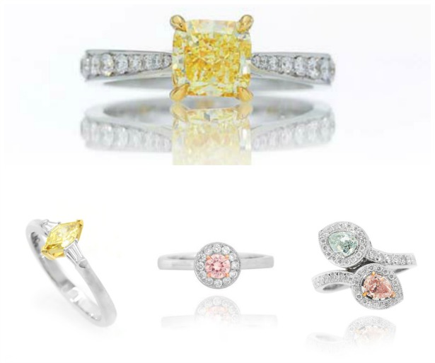 Engagement rings by Natural Fancy Coloured Diamonds | Confetti.co.uk