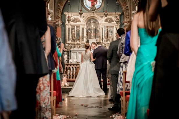 The ceremony at at Toby and Fernanda's real wedding