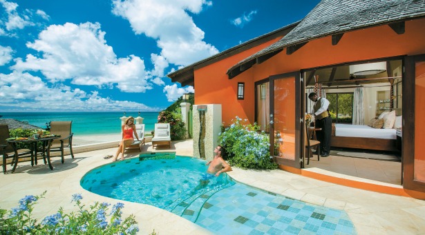 Sandals Grande Saint Lucian Saint Lucia Beachfront Rondoval | Confetti.co.uk