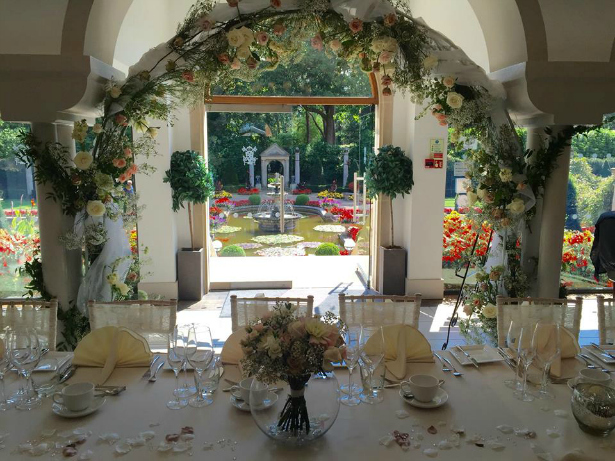 The Medici Suite all set for a wedding at The Italian Villa in Poole, Dorset | Confetti.co.uk