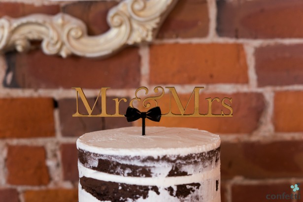 Mr and Mrs Cake Topper | Confetti.co.uk