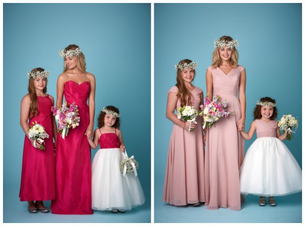 Pink bridesmaid dresses by Amanda Wyatt | Confetti.co.uk