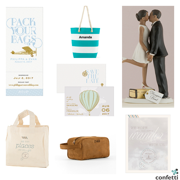 All the wedding essentials you'll need for a travel themed wedding or a wedding or honeymoon abroad. | Confetti.co.uk