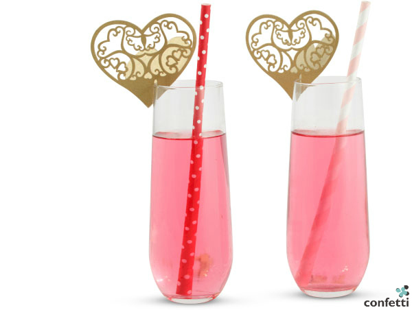 Valentine's themed drinks from Confetti.co.uk