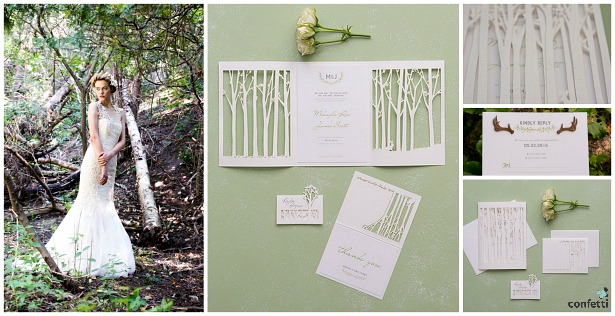 Woodland Pretty invitations | Confetti.co.uk