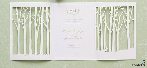 Woodland Pretty invitations | Confetti.co.uk