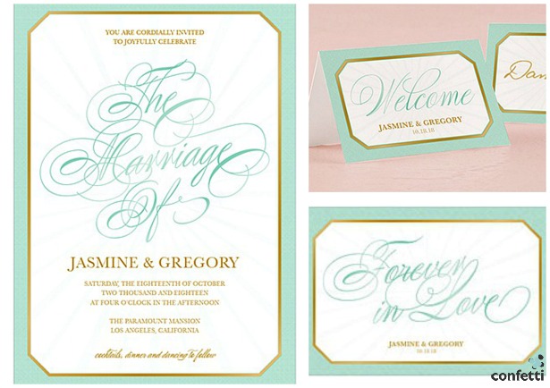 Glitz and glam Invitations | Confetti.co.uk