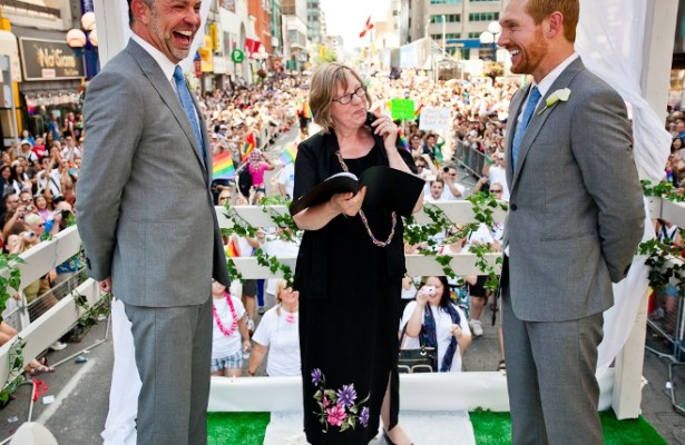 Carter & Breken's amazing Toronto Pride wedding | Confetti.co.uk