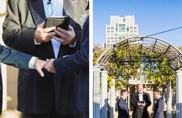 Ruben  & Clay's rooftop wedding | Confetti.co.uk