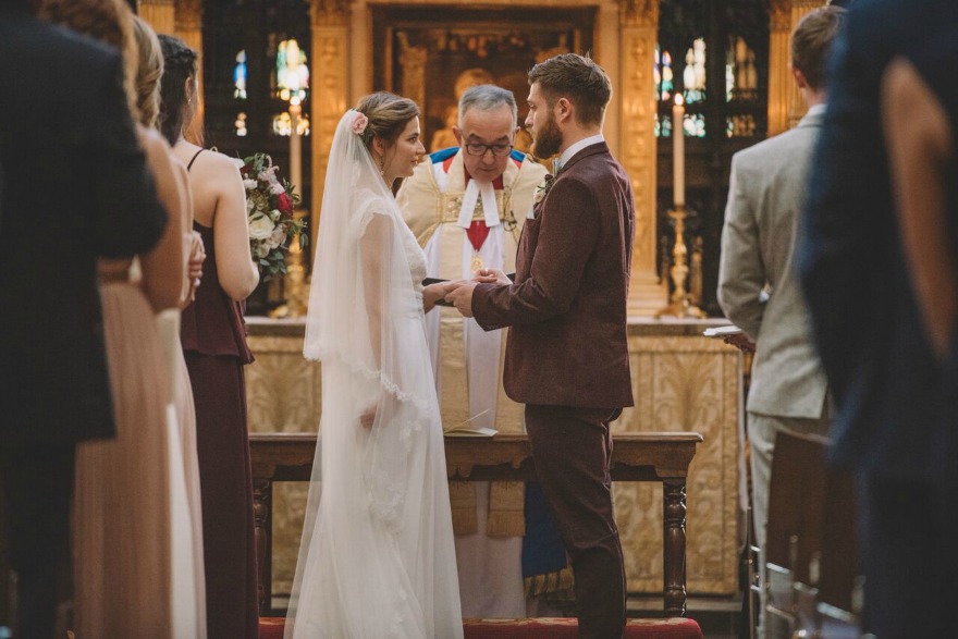 Bridesmaids duties at Kristina and Max's wedding at Westminster Abbey | Confetti.co.uk