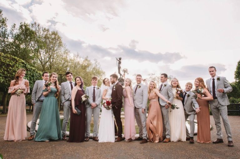 Bridesmaids at Kristina and Max's wedding at Westminster Abbey | Confetti.co.uk