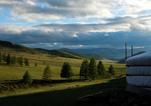 A yurt in Mongolia