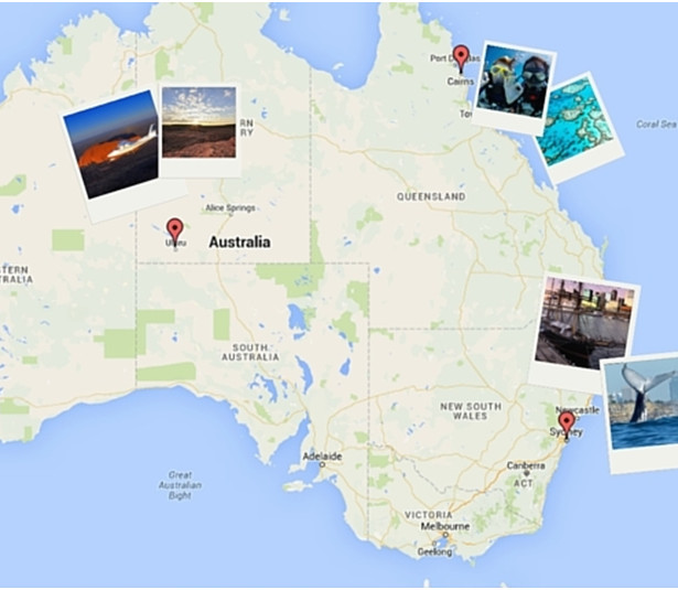 A map of Australia