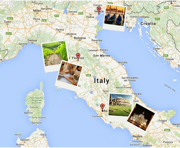 A map of Italy