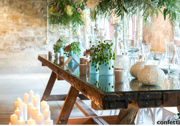 Bohemian wedding table decorations | Confetti.co.uk