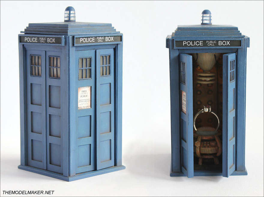 TARDIS Engagement Ring Box from The Model Maker - Doctor Who Wedding Ideas - TARDIS Ring Box | Confetti.co.uk