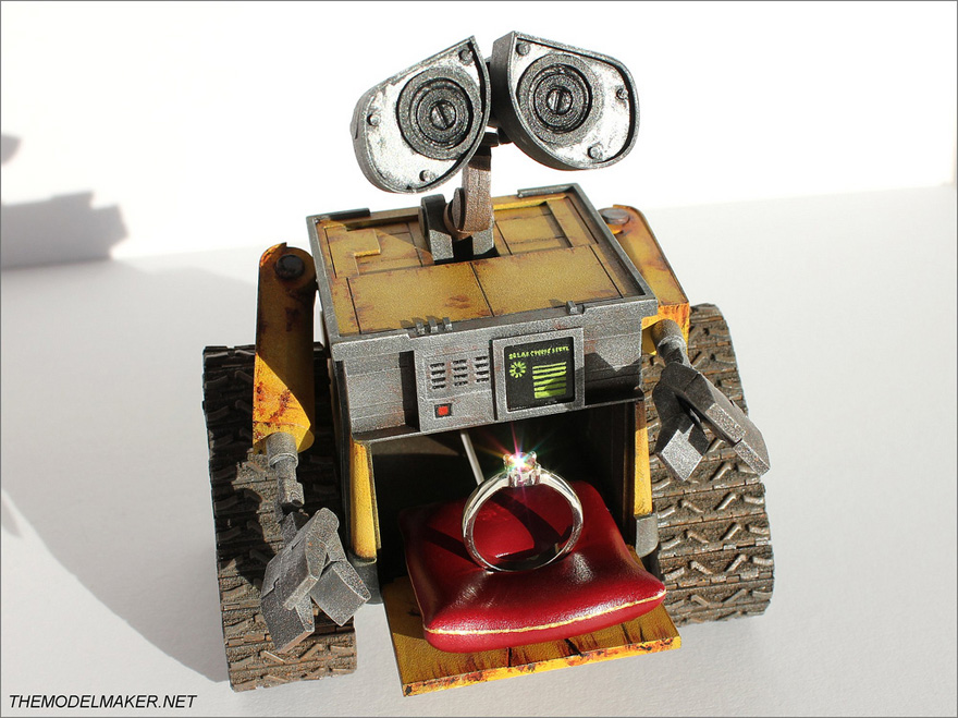 Wall-E Engagement Ring Box from The Model Maker - Wall-E Ring Box | Confetti.co.uk