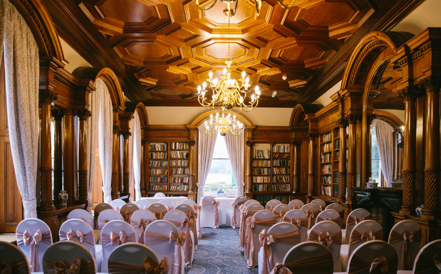 Library at Oakley Hall Hotel