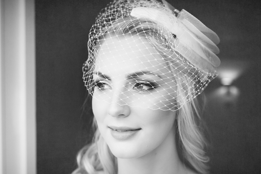 Birdcage veil - Jodi of McFayden Millinery - Rutland Water Golf Club Wedding | Confetti.co.uk