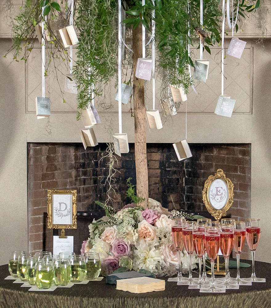 Modern Fairytale Wedding Drinks Table | Confetti.co.uk