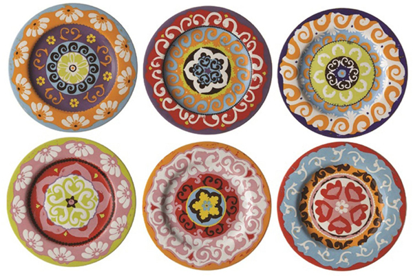 Nador set of 6 salad plates | Confetti.co.uk