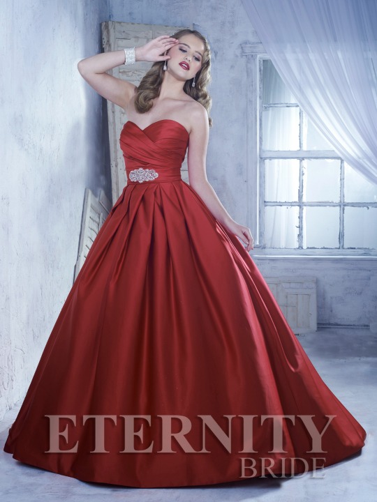 Red Wedding Dress by Eternity Bride style no. D5221 | Confetti.co.uk