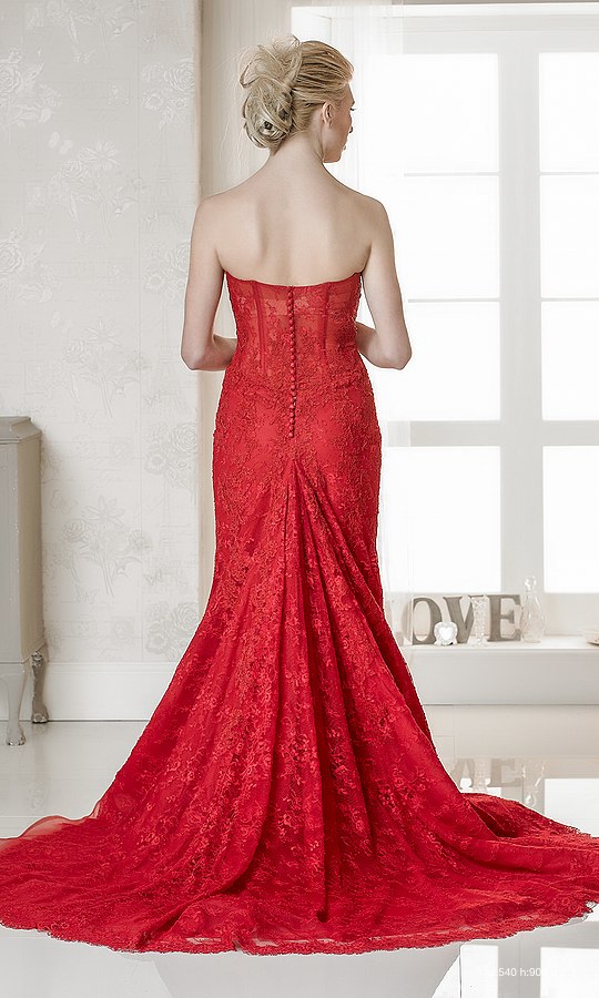 Red Wedding Dress Cherry by Rosa Couture | Confetti.co.uk