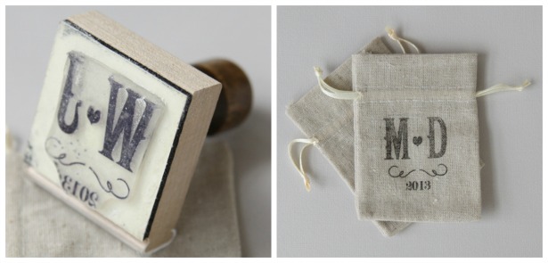 DIY personalised vineyard rubber stamp | Confetti.co.uk