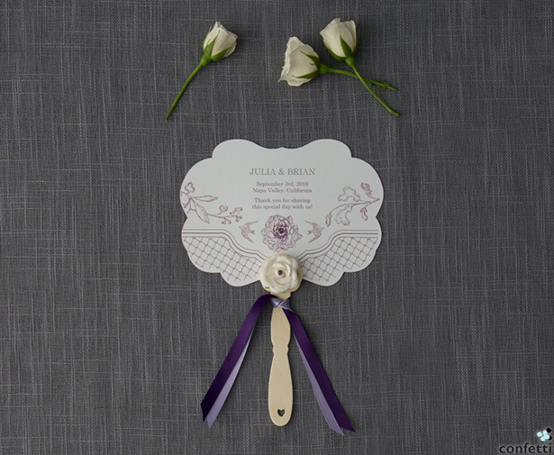 Purple Floral Fan | Confetti.co.uk