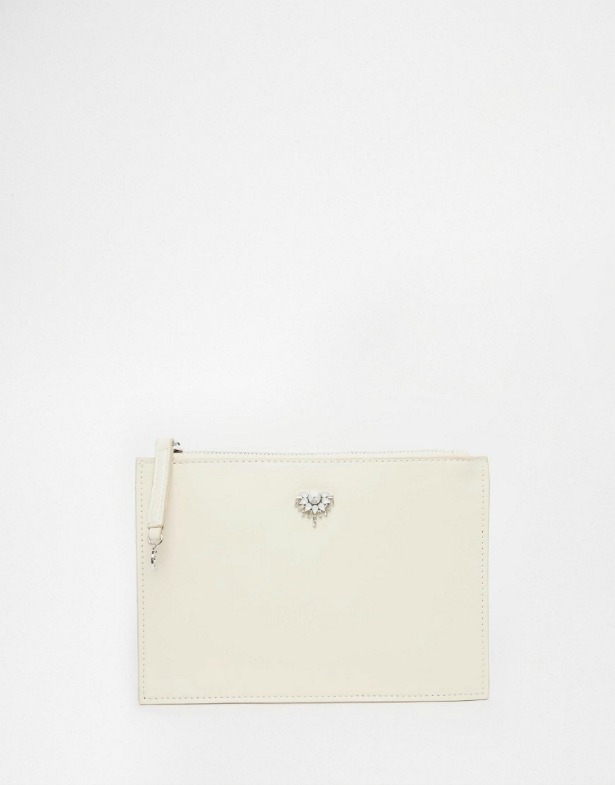 Johnny Loves Rosie Clutch with Jewel Embellishment | Confetti.co.uk