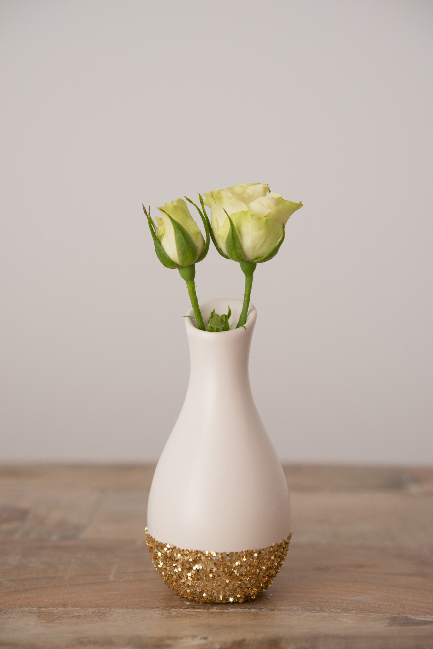 Gold Glitter Base Vase | Confetti.co.uk